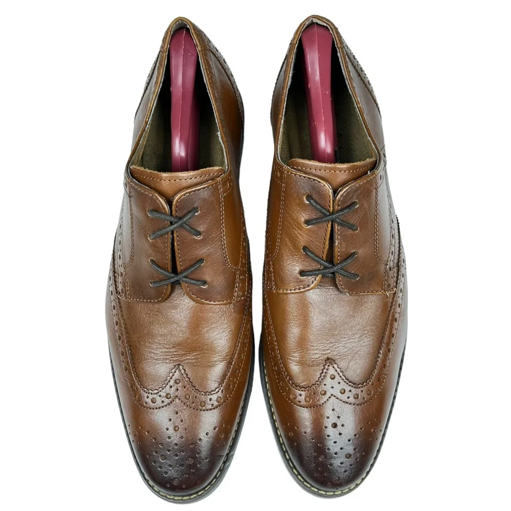 Florsheim Wingtip Derby in‎ Brown Leather Men’s Size 10 1/2 D